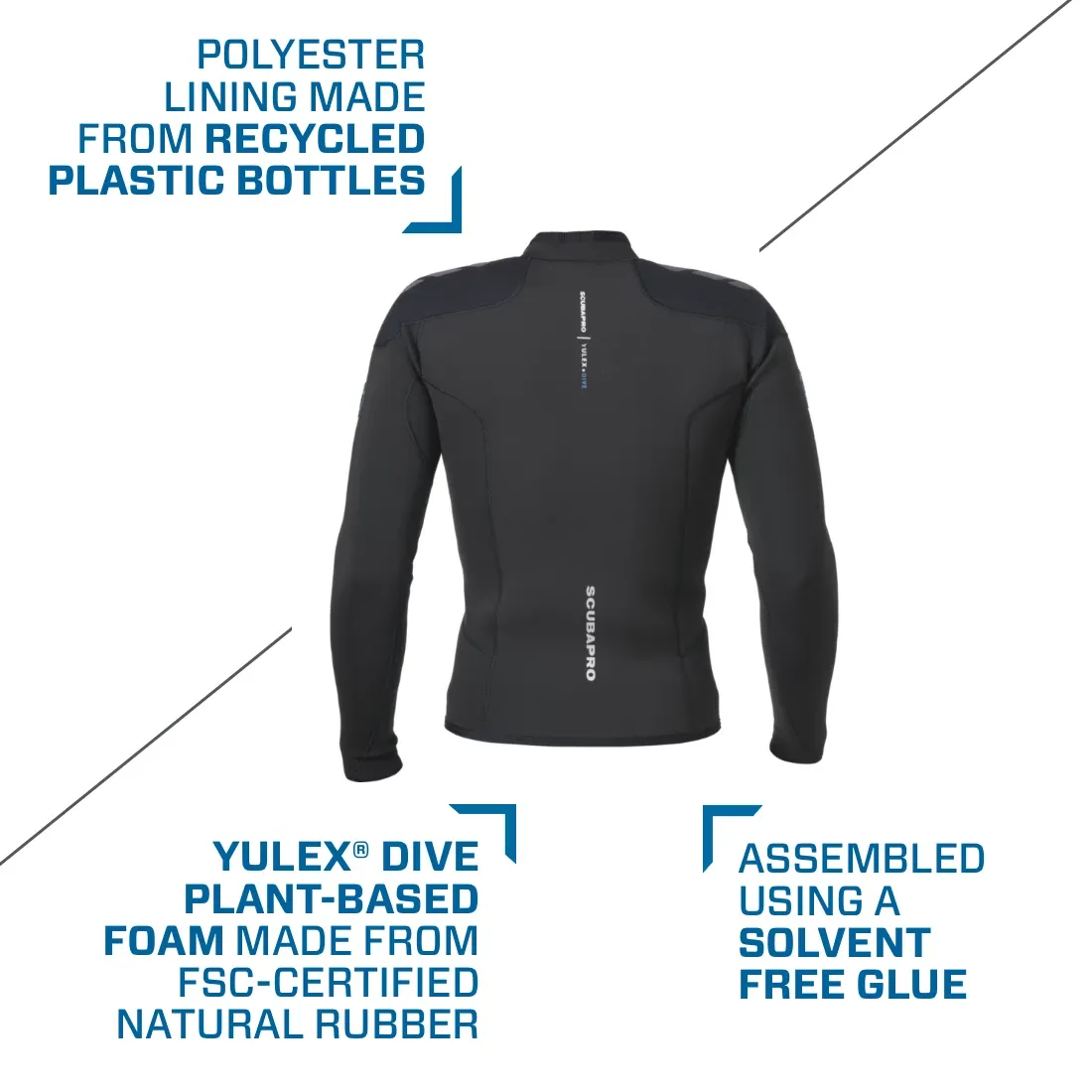 SCUBAPRO - Everflex YULEX® Dive Long Sleeve Top, Men, 3mm