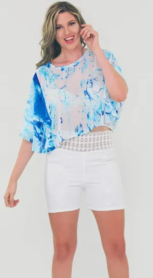 Summer Tops in Ocean Prints perfect for a beach Vavaction | La Moda Wholesalers