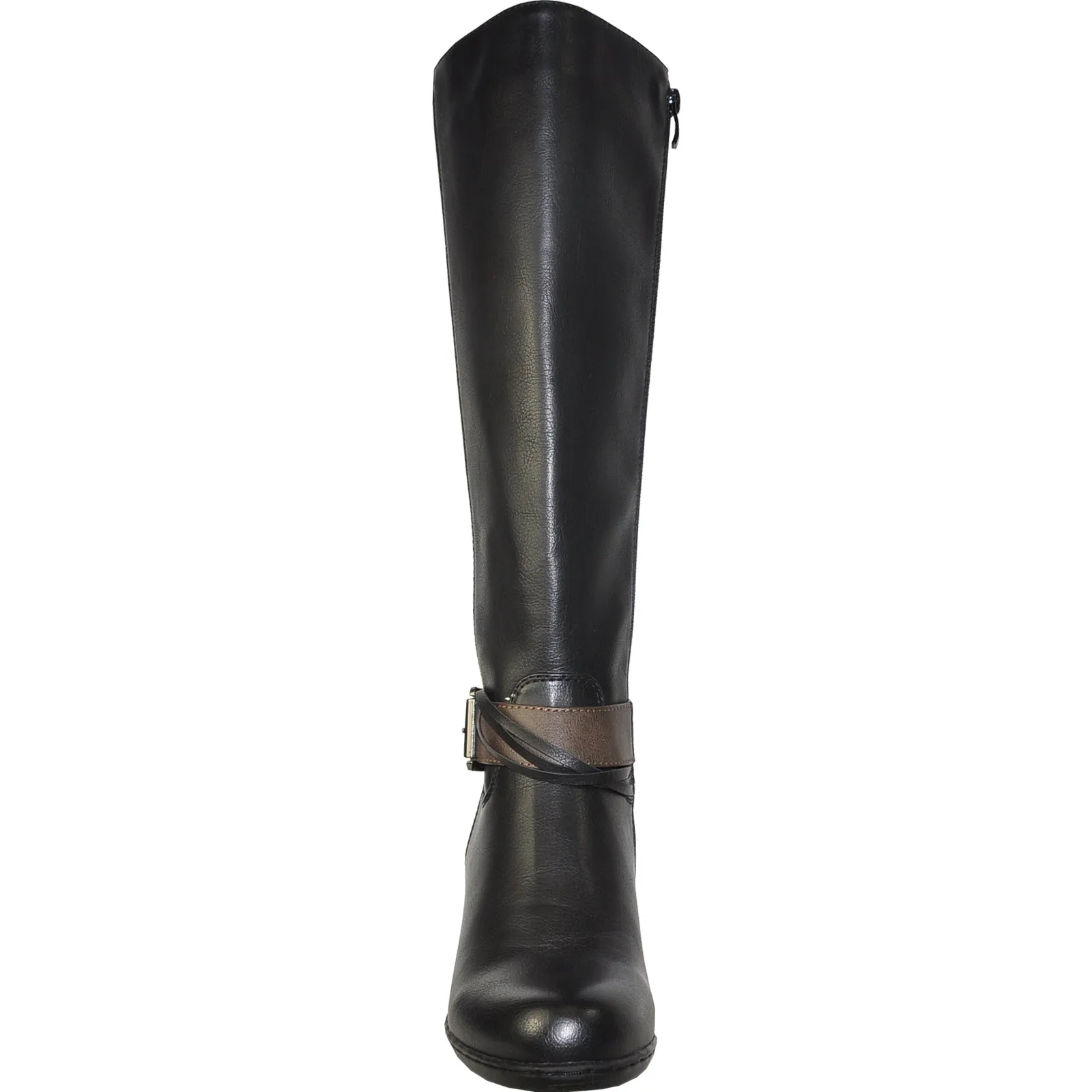 VANGELO Women Boot HF8420 Knee High Dress Boot Black