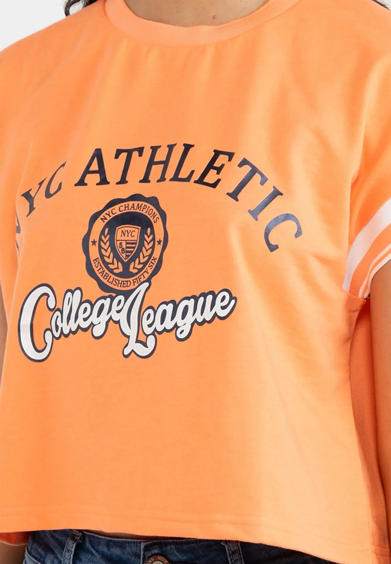 VOIR JEANS NYC Athletic College League Top