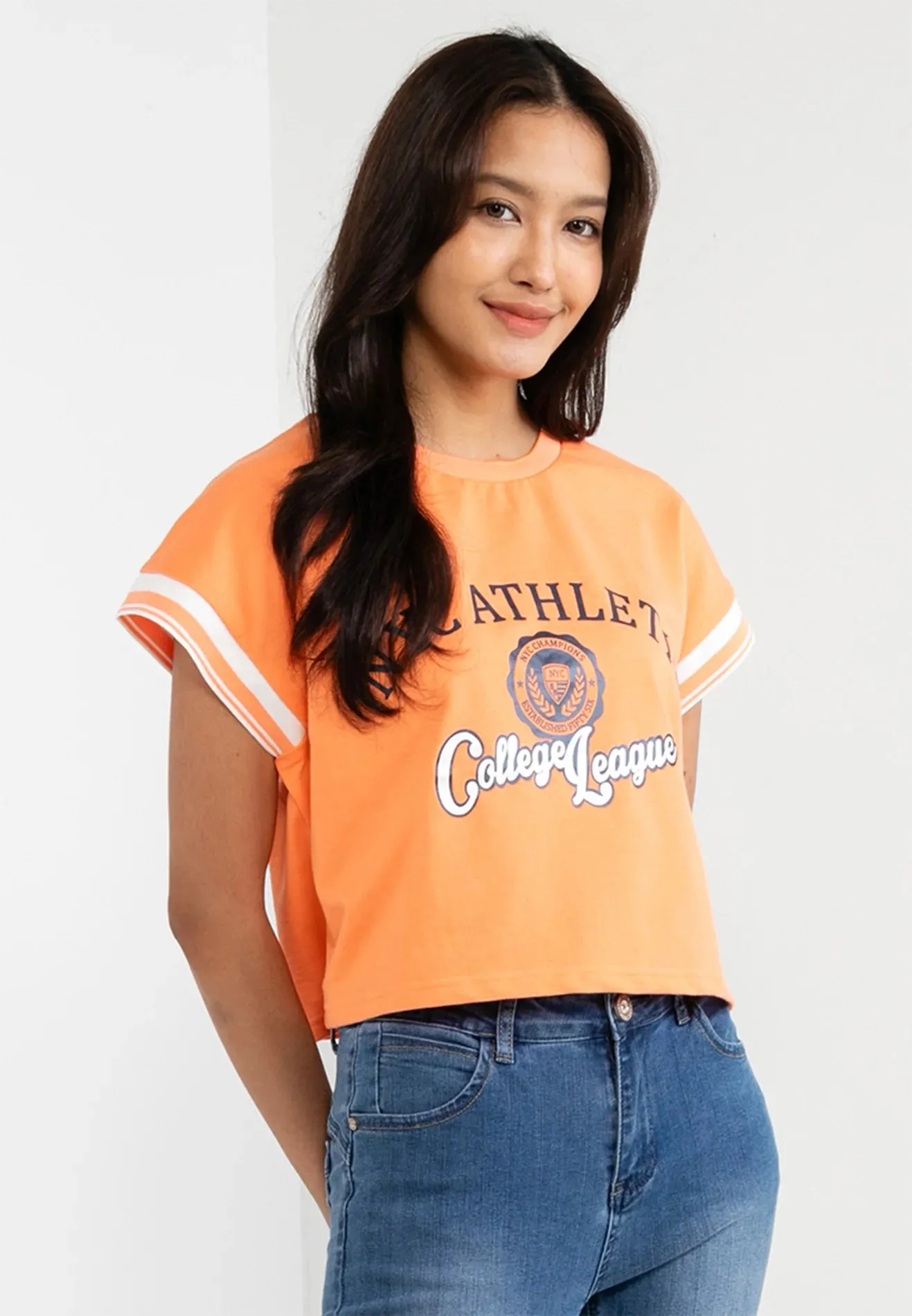 VOIR JEANS NYC Athletic College League Top