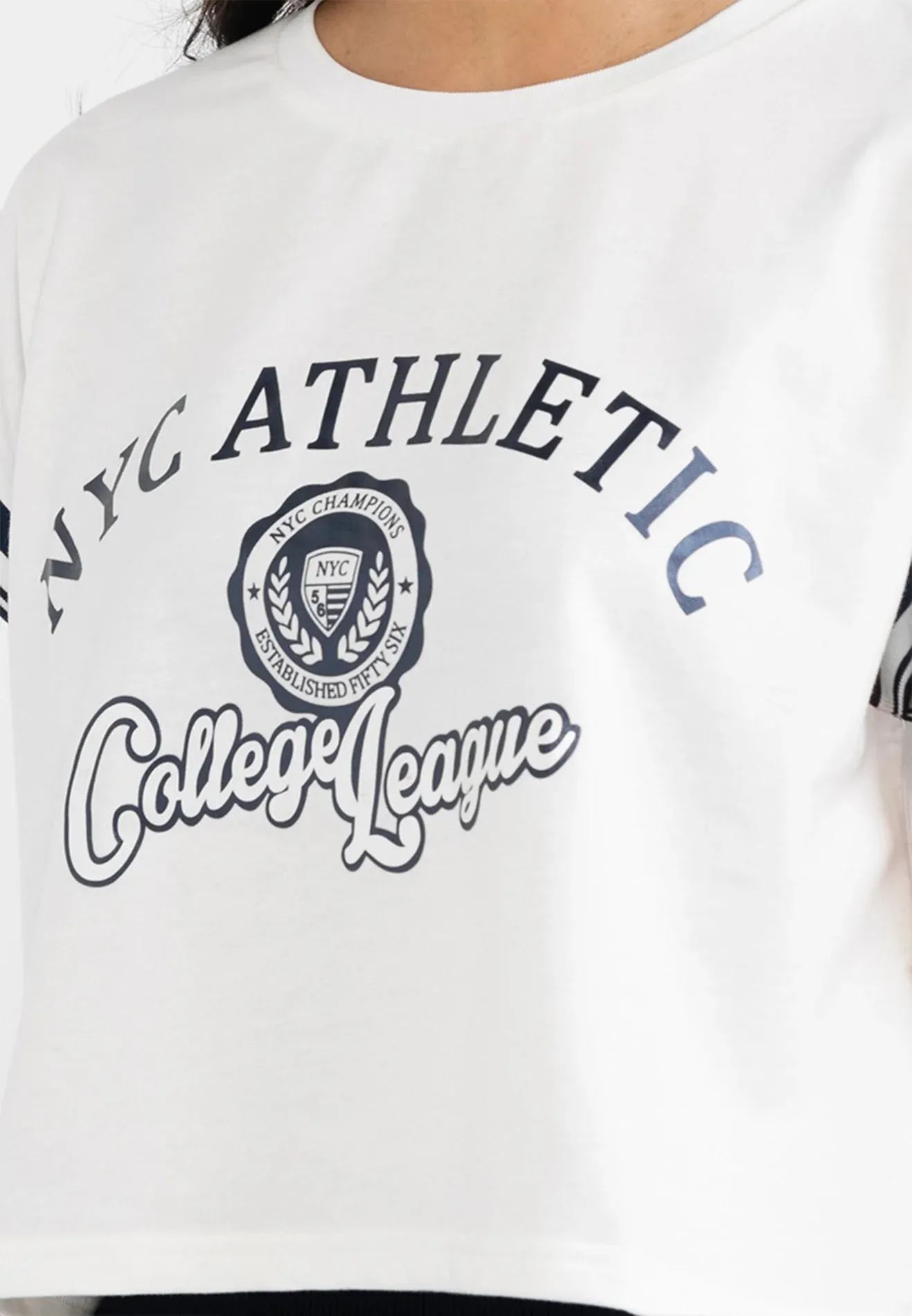 VOIR JEANS NYC Athletic College League Top