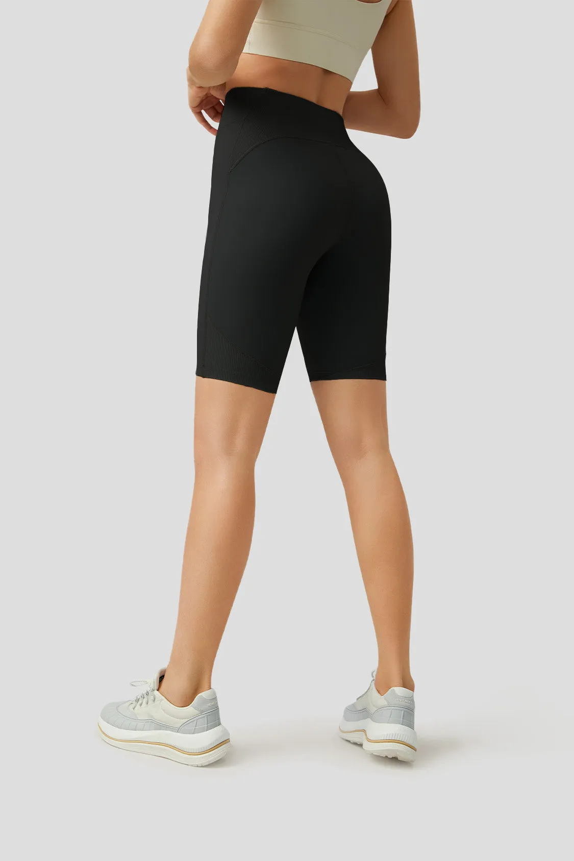 Wellshape - Women's Airloop 9" High Waist Shorts